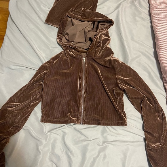 2 piece set brown velvet - Picture 2 of 3